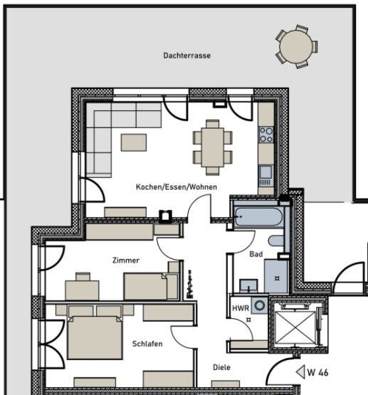 Penthouse zum Kauf provisionsfrei 554.800 € 3 Zimmer 99,5 m²<br/>Wohnfläche Trier-West 1 Trier 54294