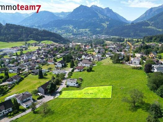 Freizeitgrundstück zum Kauf 543.750 € 725 m² Grundstück Badidastraße Göfis 6811