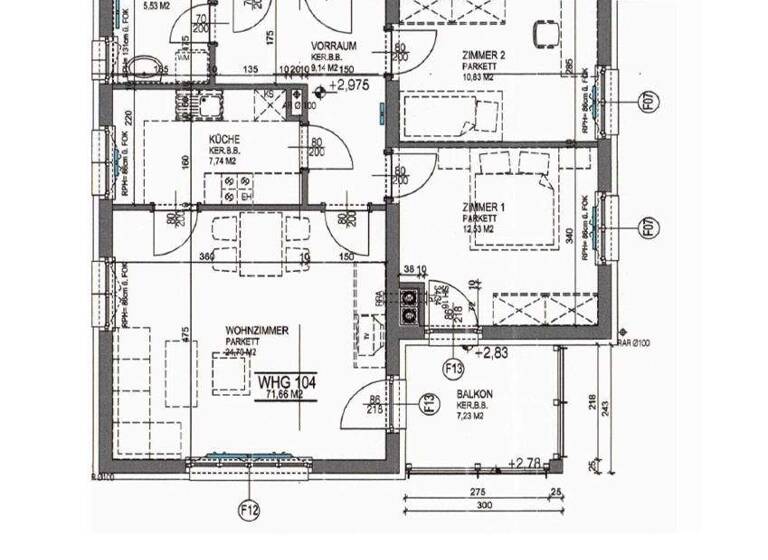 Wohnung zur Miete 722 € 3 Zimmer 71,7 m² frei ab 31.03.2026 Scheiblingkirchen 2831