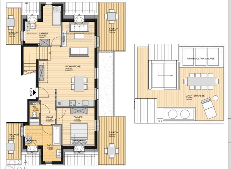 Wohnung zur Miete - Erstbezug 1.336 € 3 Zimmer 76,4 m² Wien, Liesing / Wien 23., Liesing 1230