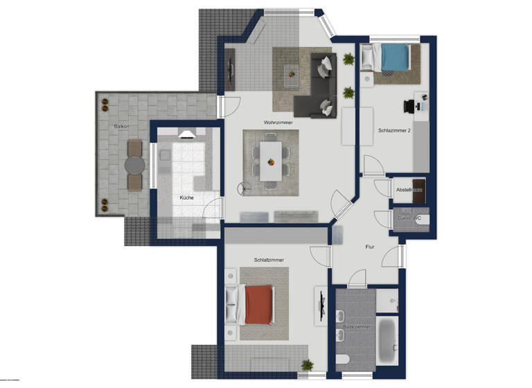 Wohnung zum Kauf 335.000 € 3 Zimmer 102 m²<br/>Wohnfläche Dachgeschoss, 2.<br/>Geschoss Kirrlach Waghäusel 68753