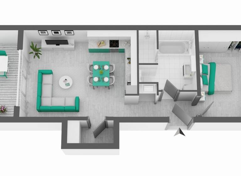 Wohnung zum Kauf - Erstbezug 179.900 € 2 Zimmer 57 m² 2. Geschoss Naumburg Naumburg (Saale) 06618