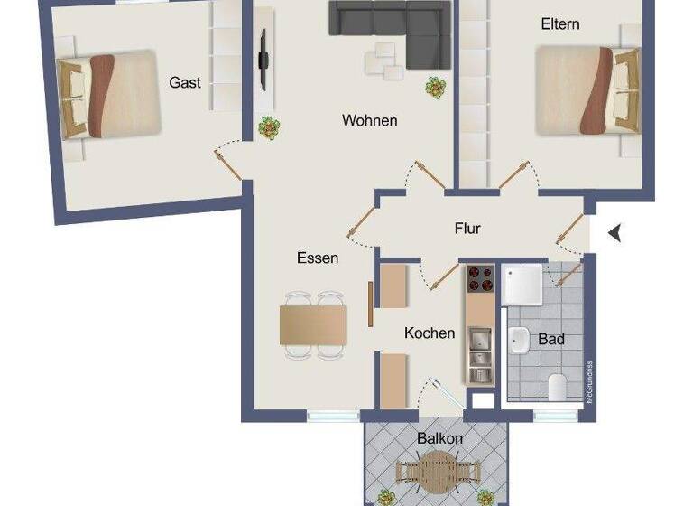 Wohnung zum Kauf 395.000 € 3,5 Zimmer 88,1 m² 1. Geschoss Mettingen Esslingen am Neckar / Mettingen 73733