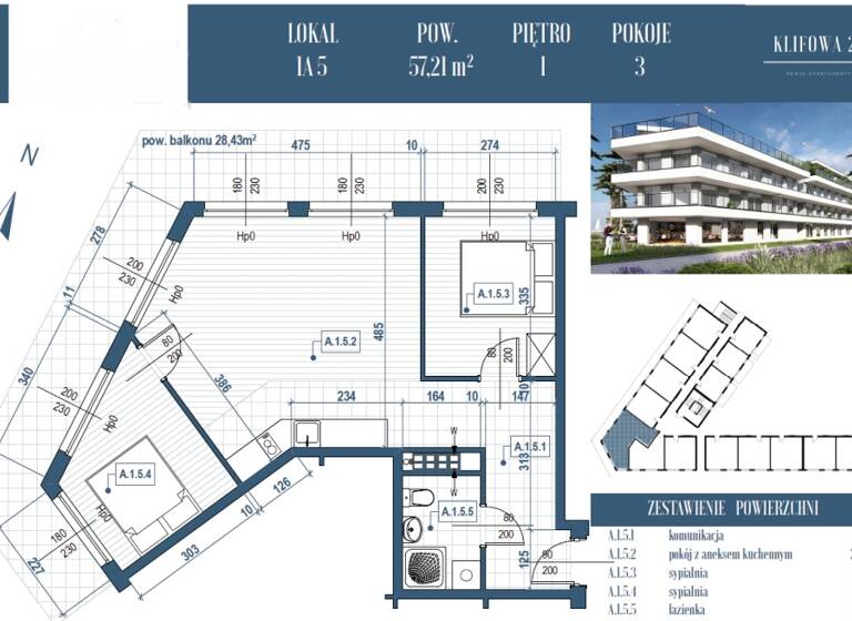 Studio zum Kauf - Erstbezug 310.000 € 3 Zimmer 57,2 m² 1. Geschoss REWAL 72-344