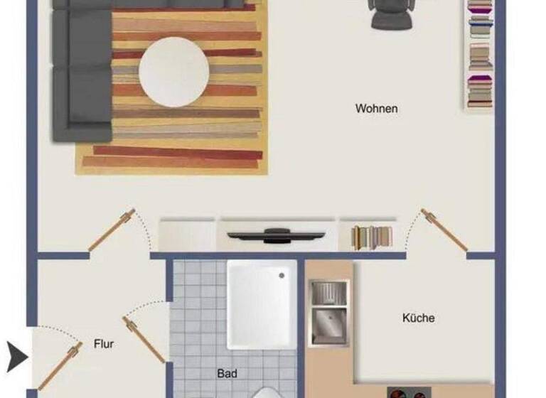 Studio zum Kauf provisionsfrei 229.000 € 1 Zimmer 31 m² 3. Geschoss Ifflandstraße 62B Hohenfelde Hamburg 22087