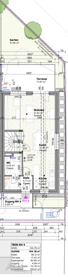 Reihenendhaus zur Miete 1.976 € 4 Zimmer 104,8 m²<br/>Wohnfläche 134,6 m²<br/>Grundstück ab sofort<br/>Verfügbarkeit Bahnstraße Tattendorf 2523