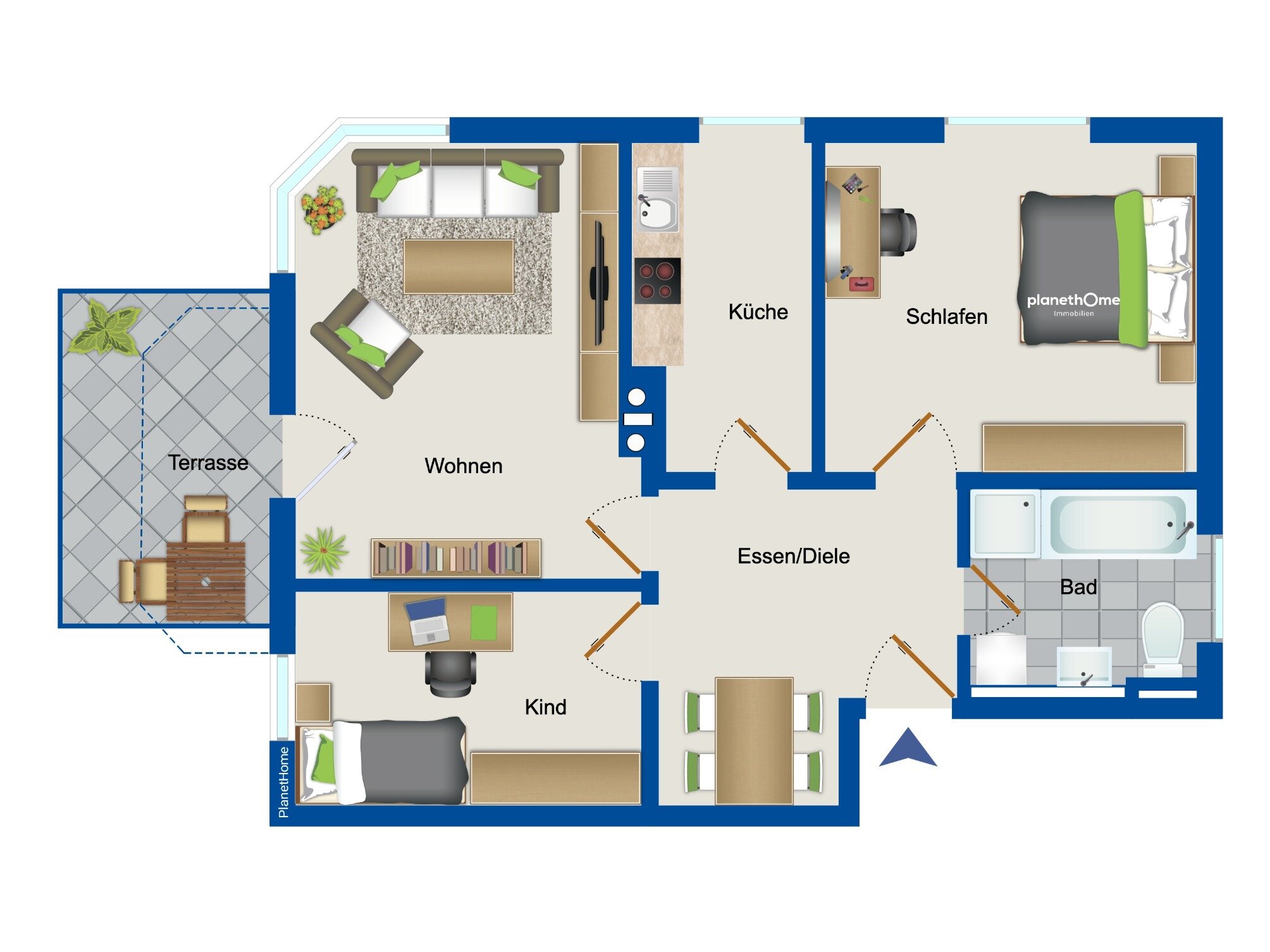 Wohnung zum Kauf 239.000 € 3 Zimmer 68 m²<br/>Wohnfläche Goldbach Goldbach 63773