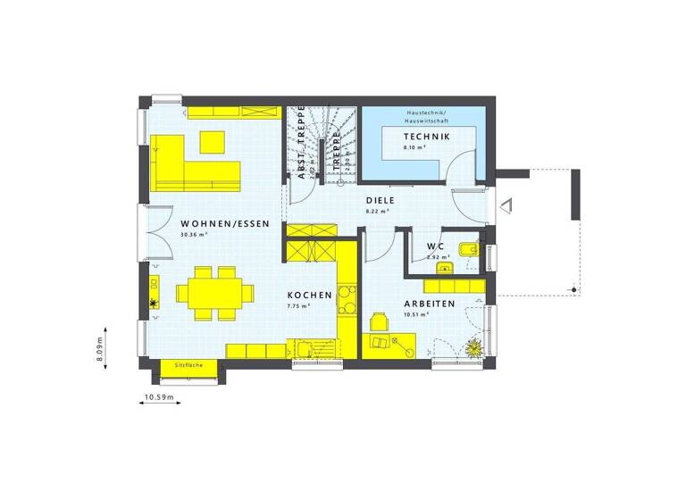 Einfamilienhaus zum Kauf 558.394 € 6 Zimmer 142 m² 659 m² Grundstück Hüttengesäß Ronneburg 63549