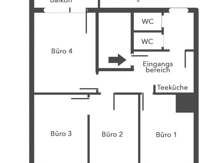 Bürofläche zur Miete 1.400 € 4 Zimmer 96 m² Bürofläche Apostelnstr. 6 Altstadt-Nord Köln 50667