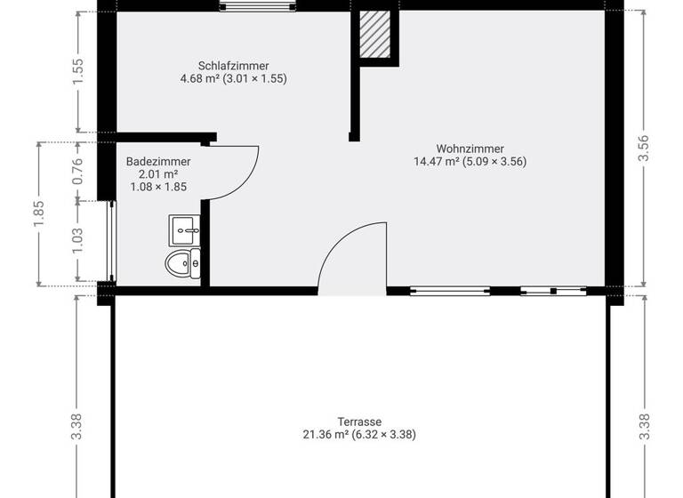 Haus zum Kauf provisionsfrei 16.990 € 1 Zimmer 20,6 m² 308 m² Grundstück Roggosen Gallinchen / Klein Döbbern 03058