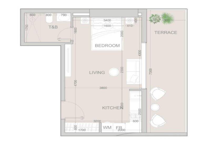 Studio zum Kauf provisionsfrei 225.136 € 1 Zimmer 50,8 m² Dubai