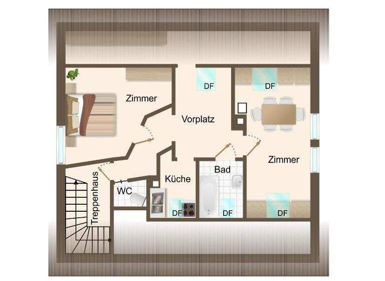 Wohnung zum Kauf 155.000 € 2,5 Zimmer 34,1 m² 3. Geschoss Altbach 73776