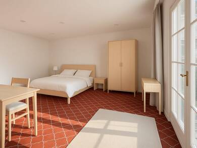 Studio zur Miete - Erstbezug Wohnen auf Zeit 800 € 1 Zimmer 43 m² frei ab sofort Gundelsheimer Straße Heinsheim Bad Rappenau 74906