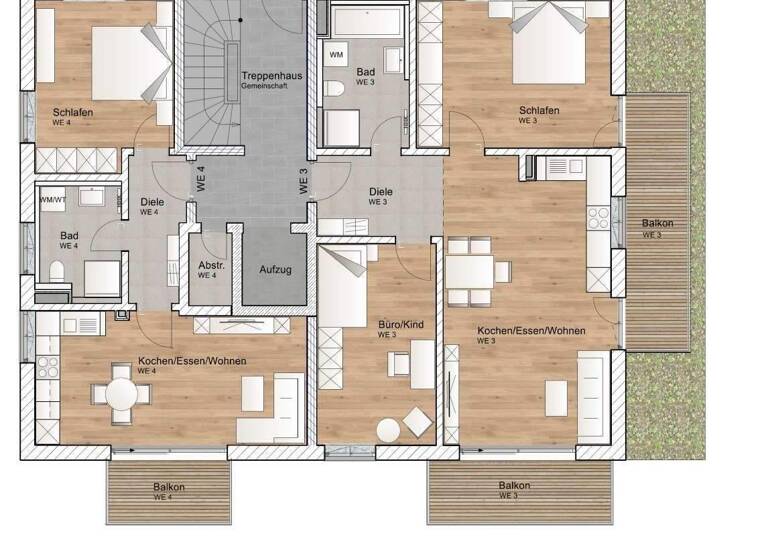 Wohnung zum Kauf - Erstbezug provisionsfrei 599.900 € 3 Zimmer 76,1 m² 1. Geschoss Bergkirchen 85232