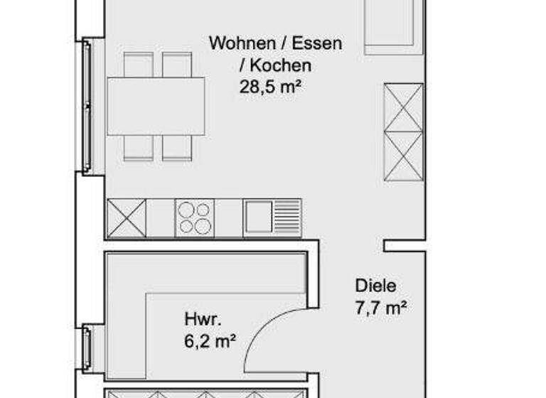 Wohnung zur Miete 968 € 2 Zimmer 66,7 m² EG frei ab 01.03.2026 Dortmunder Str. 100 Waltrop 45731