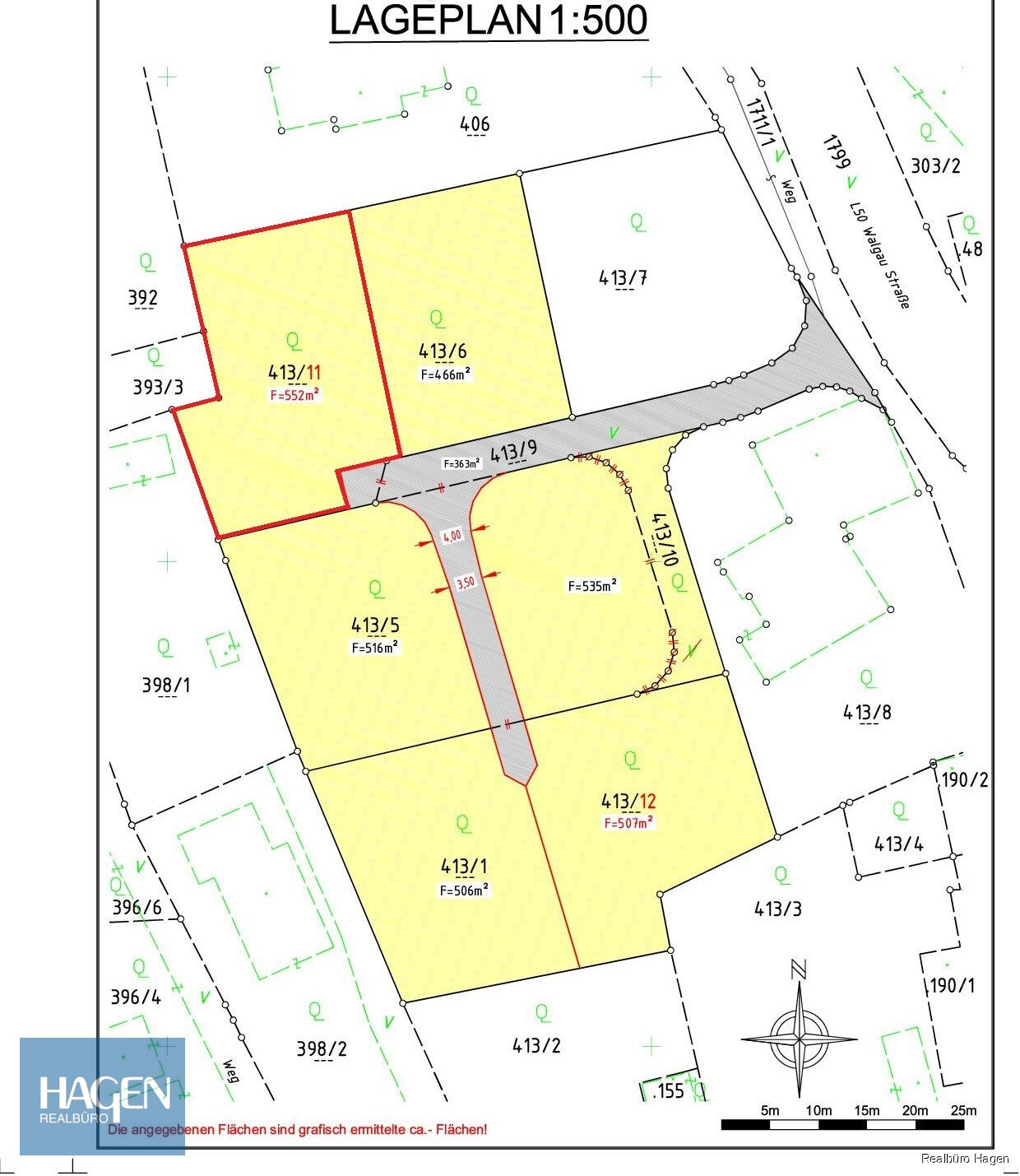 Grundstück zum Kauf 552.000 € 552 m²<br/>Grundstück Klaus 6833