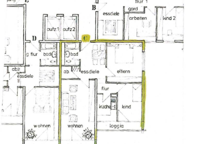 Wohnung zum Kauf 277.500 € 3 Zimmer 80,3 m² 9. Geschoss Büchenbach Erlangen 91056