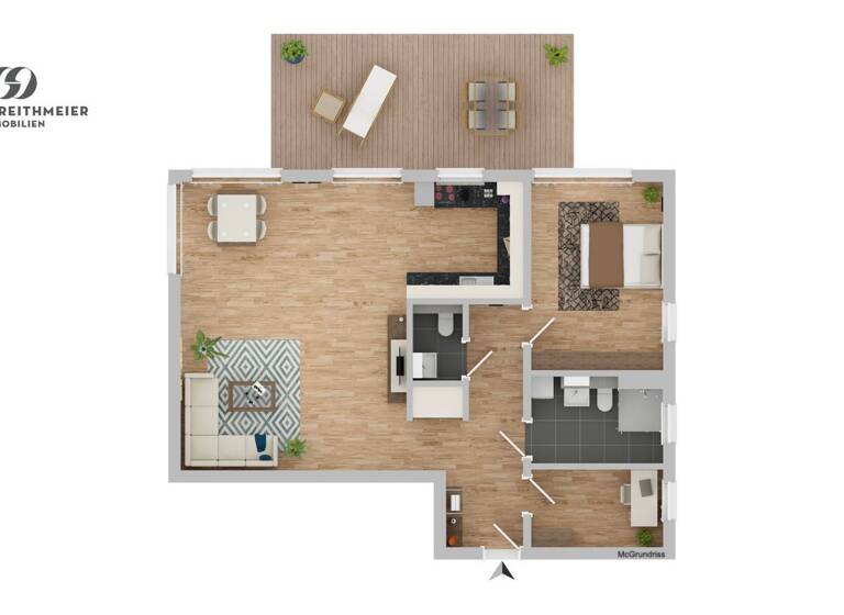 Wohnung zum Kauf - Erstbezug 1.040.000 € 2,5 Zimmer 89,2 m² EG Pullach Pullach im Isartal 82049