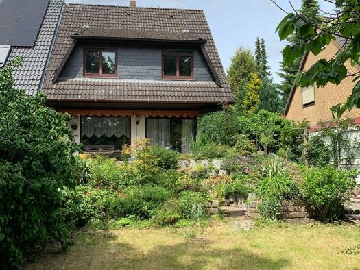 Doppelhaushälfte zum Kauf 558.500 € 4 Zimmer 127 m² 613 m² Grundstück frei ab sofort Bramfeld Hamburg 22175