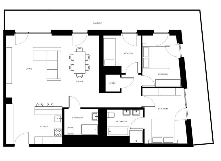 Wohnung zur Miete - Erstbezug 2.790 € 4 Zimmer 105 m² 14. Geschoss Dresdner Straße Wien 1200