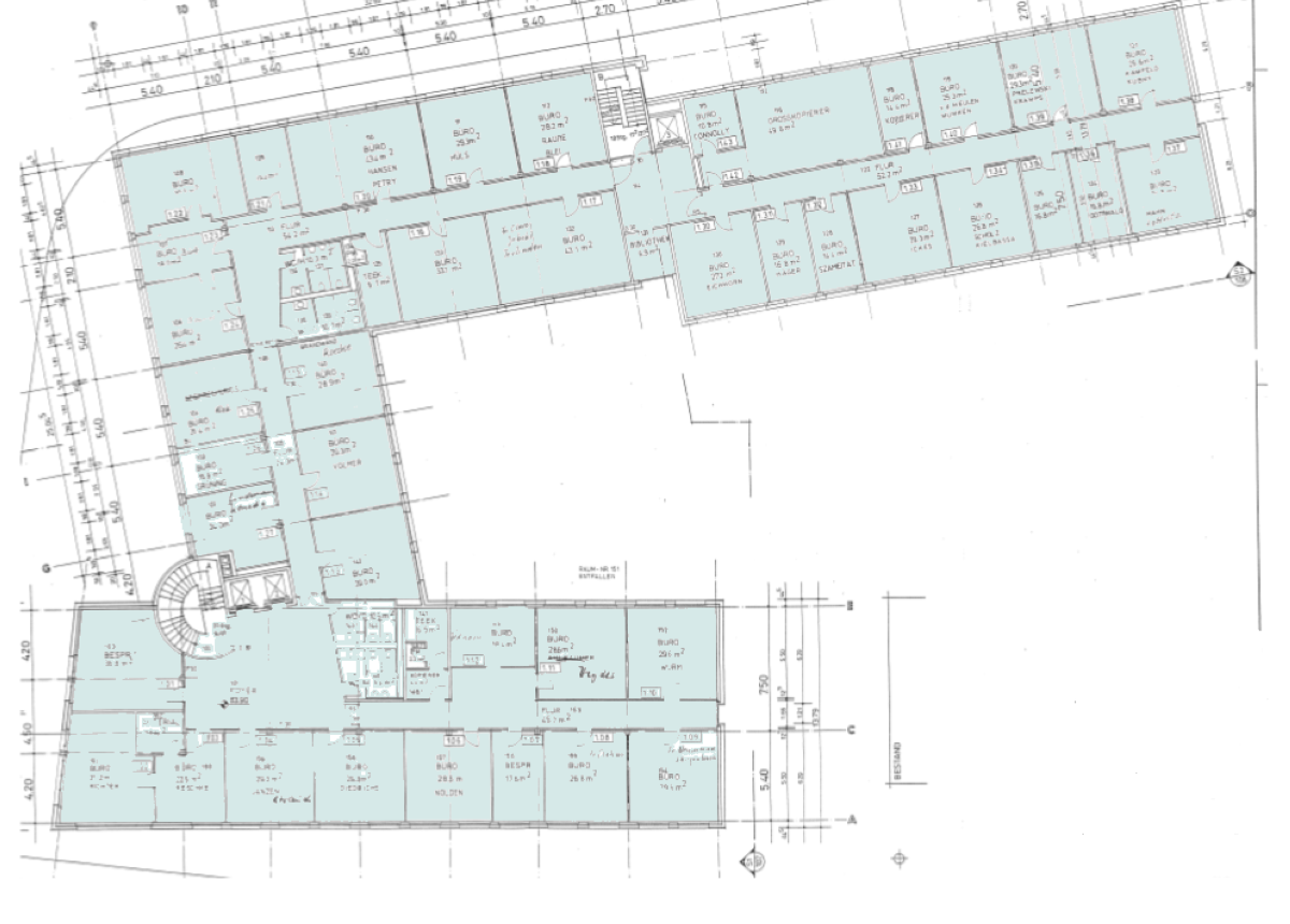 Bürofläche zur Miete provisionsfrei 11 € 520 m²<br/>Bürofläche ab 520 m²<br/>Teilbarkeit Rellinghausen Essen 45134