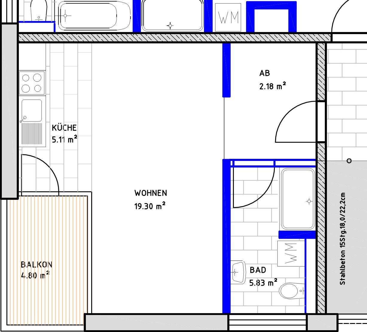 Wohnung zur Miete 290 € 1 Zimmer 35,2 m²<br/>Wohnfläche Ilmenau Ilmenau 98693