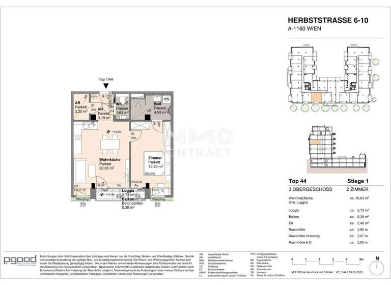 Wohnung zum Kauf 353.600 € 2 Zimmer 47,9 m² 3. Geschoss frei ab 01.09.2028 Wien 1160