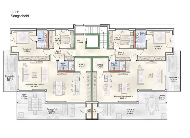 Wohnung zum Kauf 689.000 € 3 Zimmer 111,1 m² St. Ingbert 66386