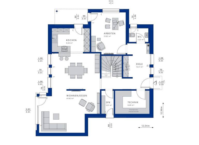 Einfamilienhaus zum Kauf 746.504 € 6 Zimmer 170 m² 570 m² Grundstück Spexard Gütersloh 33332