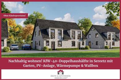 Doppelhaushälfte zum Kauf - Neubau provisionsfrei 479.000 € 5 Zimmer 115 m² 202,1 m² Grundstück Sereetz Sereetz 23611