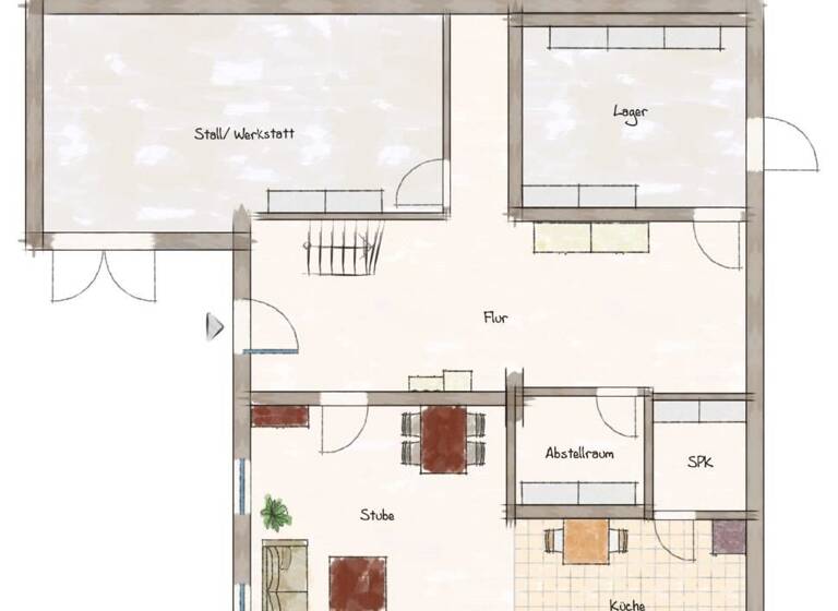 Bauernhaus zum Kauf 260.000 € 3 Zimmer 121,2 m² 287 m² Grundstück frei ab sofort Lechbruck 86983