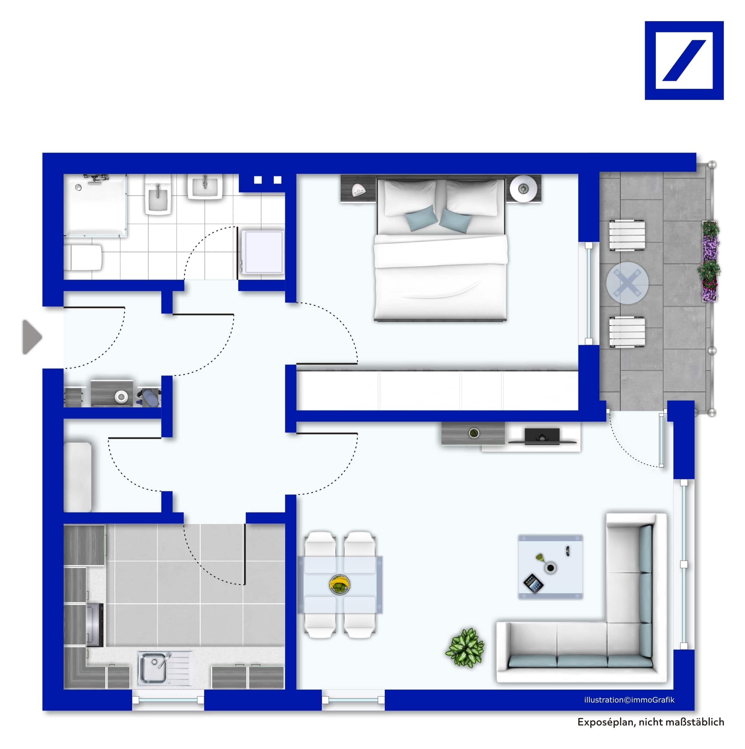 Wohnung zum Kauf 99.000 € 2 Zimmer 57 m²<br/>Wohnfläche Schleife Rendsburg 24768