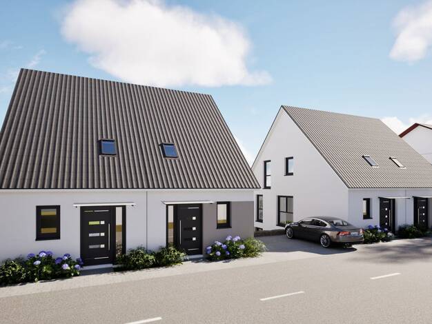 Doppelhaushälfte zum Kauf - Erstbezug provisionsfrei 647.900 € 4,5 Zimmer 124 m² 258 m² Grundstück Silberberg Leonberg 71229