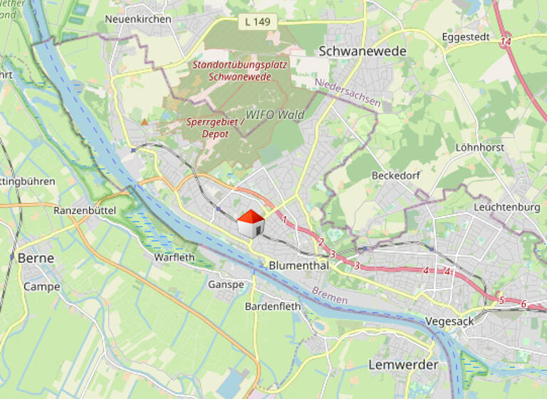 Einfamilienhaus zum Kauf 279.000 € 5 Zimmer 150 m²<br/>Wohnfläche 644 m²<br/>Grundstück Rönnebeck Bremen 28777