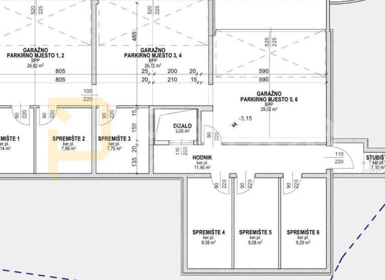 Wohnung zum Kauf 394.875 € 2 Zimmer 77 m² 1. Geschoss Povljana