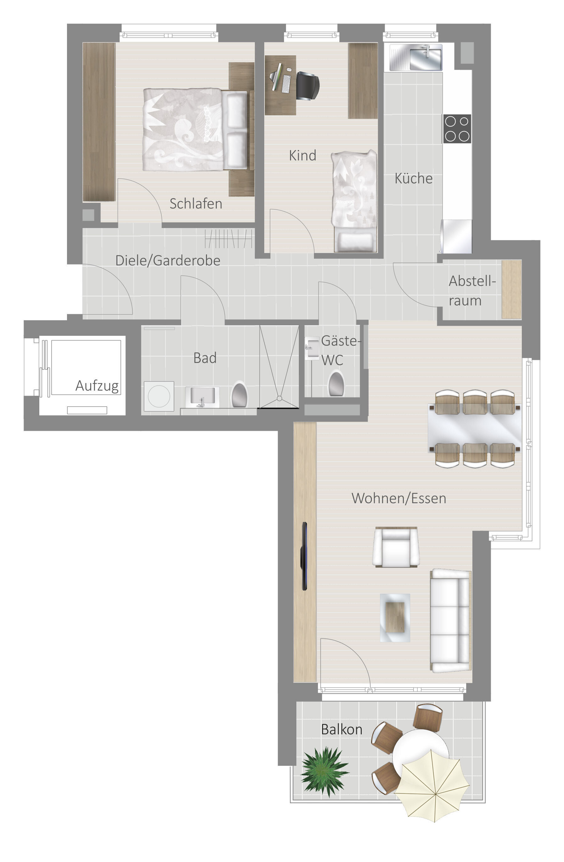 Wohnung zum Kauf provisionsfrei 479.800 € 3,5 Zimmer 81,5 m²<br/>Wohnfläche 2.<br/>Geschoss Kelterstraße 58 Kallenberg Korntal-Münchingen 70825