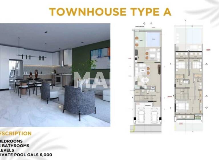 Doppelhaushälfte zum Kauf 243.837 € 4 Zimmer 174 m² Townhouse El Batey Playa chiquita Sosua Sosúa 57000