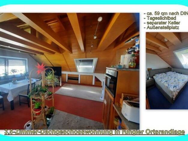 Wohnung zum Kauf 215.000 € 3,5 Zimmer 58,7 m² 3. Geschoss Breuningsweiler Winnenden 71364
