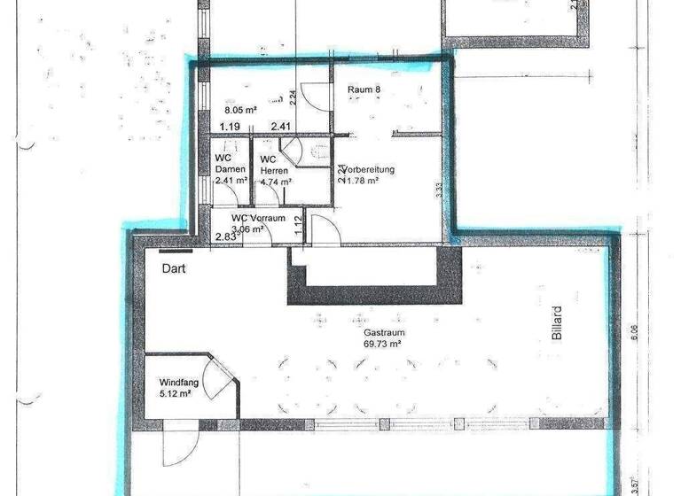 Bar/Café zur Miete 600 € 75 m² Gastrofläche Leo-Tolstoi-Weg Knieper West Stralsund 18435