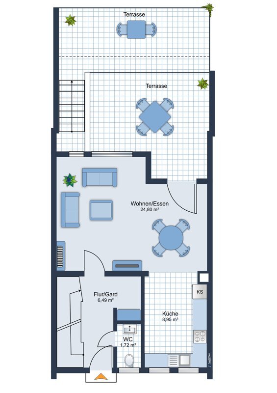 Reihenmittelhaus zum Kauf 390.000 € 4 Zimmer 102 m²<br/>Wohnfläche 330 m²<br/>Grundstück Hauptfriedhof Dortmund / Brackel 44309