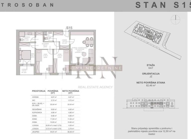 Wohnung zum Kauf 263.872 € 4 Zimmer 82 m² 1. Geschoss Blato, Novi Zagreb - Zapad Blato