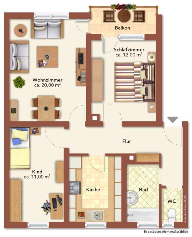 Wohnung zum Kauf 230.000 € 3 Zimmer 70 m²<br/>Wohnfläche Dettingen 72581