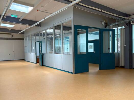 Lagerhalle zur Miete provisionsfrei 1.800 m² Lagerfläche teilbar ab 595 m² Im Grund 3 Eningen Eningen unter Achalm 72800