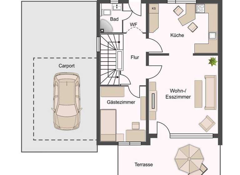 Doppelhaushälfte zum Kauf 649.000 € 6 Zimmer 155,8 m² 815 m² Grundstück Schwaig Schwaig bei Nürnberg 90571