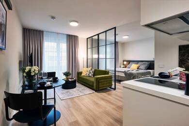 Studio zur Miete - Erstbezug Wohnen auf Zeit 1.480 € 1 Zimmer 34 m² frei ab sofort Sachsenstraße 15 Hammerbrook Hamburg 20097