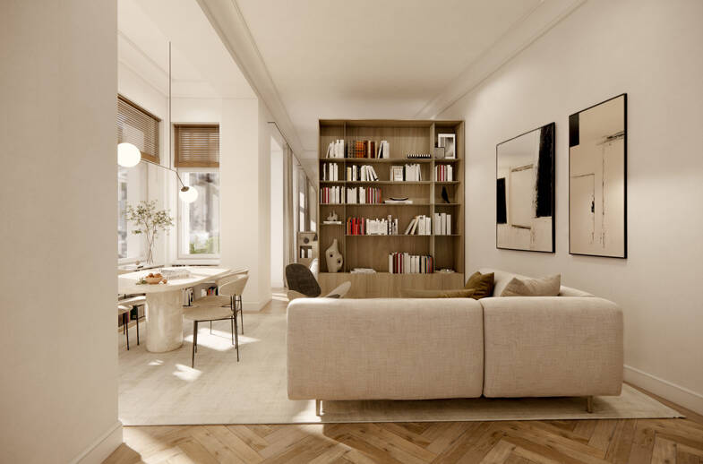 Wohnung zum Kauf - Neubau 1.280.000 € 3 Zimmer 110,2 m² 3. Geschoss Wöhlertstraße 21 Mitte Berlin 10115
