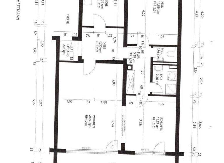 Wohnung zum Kauf 285.000 € 3 Zimmer 89,2 m² 1. Geschoss Moselstr. 22 Mettmann 40822