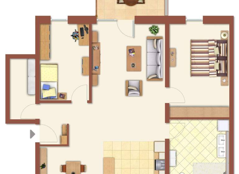 Wohnung zur Miete - Erstbezug 1.062 € 3 Zimmer 92,3 m² 1. Geschoss frei ab sofort Spalt 91174