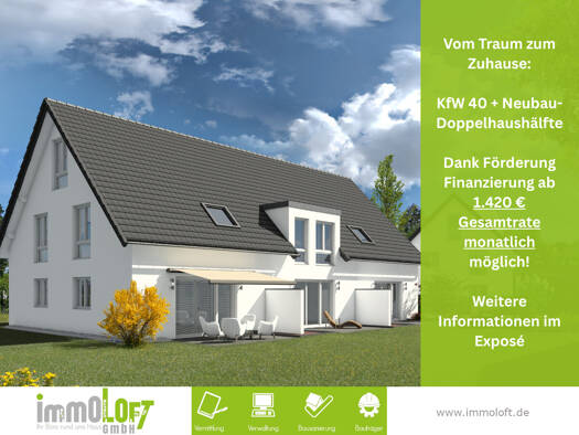Doppelhaushälfte zum Kauf - Erstbezug provisionsfrei 399.000 € 5 Zimmer 109,7 m² 500 m² Grundstück Wahmbeckerheide Lemgo 32657