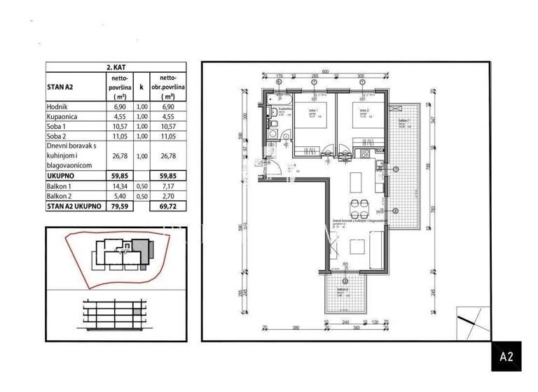 Wohnung zum Kauf 244.000 € 3 Zimmer 69 m² POREC